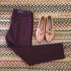 Calvin Klein Jeans Burgundy Stretch Pants (10)